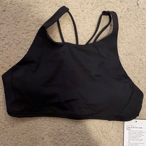 Lululemon Free to Be Bra High Neck- Black Size 10